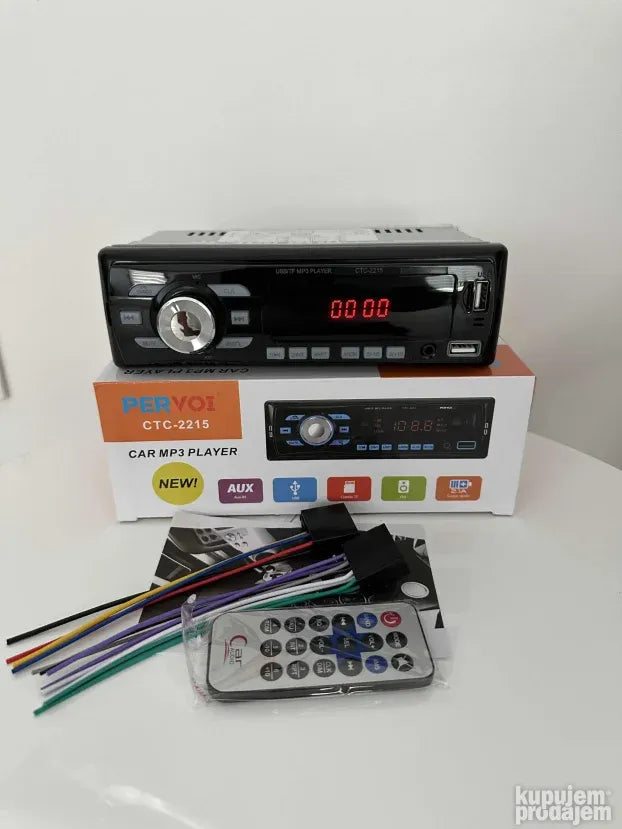 Auto radio mp3 blutut usb aux sd euro dzek sa daljinskim