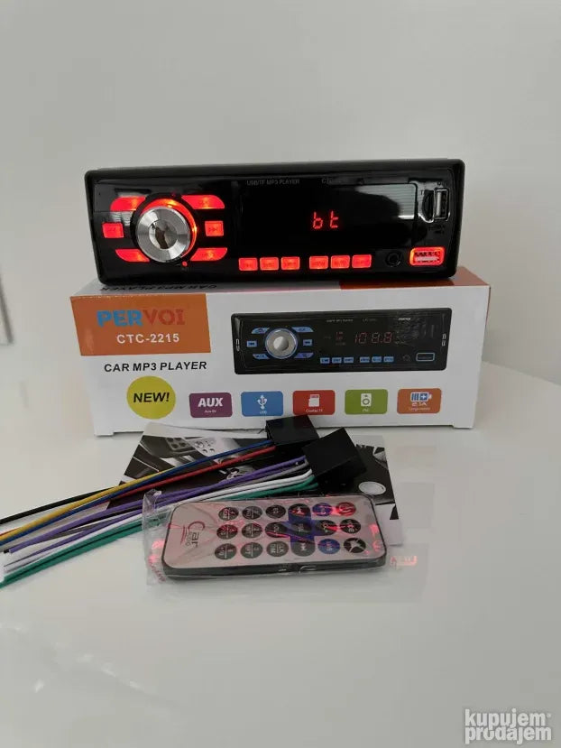 Auto radio mp3 blutut usb aux sd euro dzek sa daljinskim