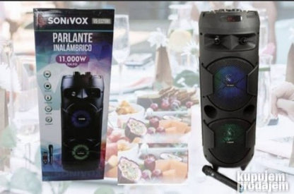 Veliki bluetooth zvucnik sa bezicnim mikrofonom Sonivox