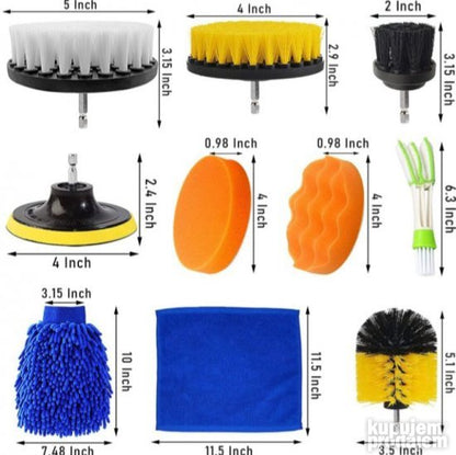 Set od 16 delova Cetke i pribor za ciscenje kola