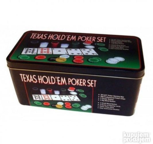 Texas Holdem Poker set za igru