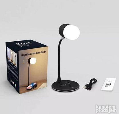 3u1 Led Lampa Bluetooth zvucnik i wireless punjac