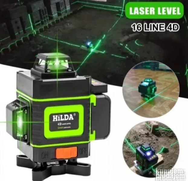 Digitalni zeleni laser za nivelaciju 4D 16 linija