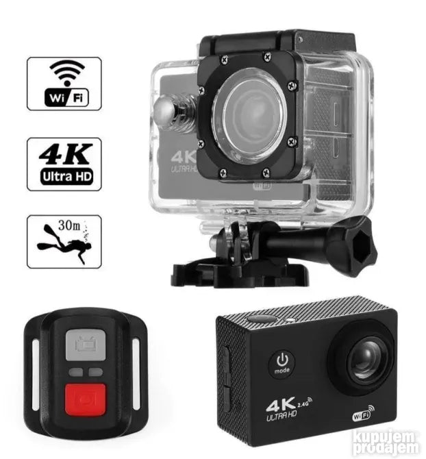 GoPro ultra 4k Wifi Kamera sa daljinskim AKCIJA