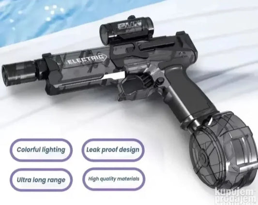 Električni pistolj za vodu sa svetlosnim efektima