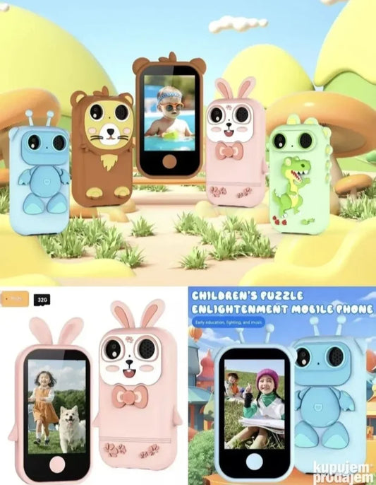 Deciji digitalni foto aparat kamera u obliku telefona