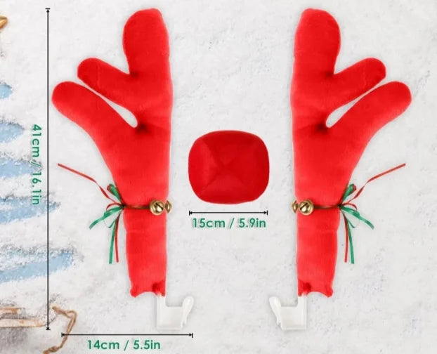 Irvas rogovi praznična dekoracija za auto