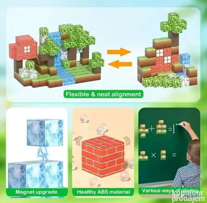 Majnkraft magnetne kocke 154 delova Super blokovi za igru