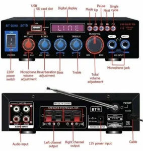 Bluetooth karaoke  stereo pojacalo 800W