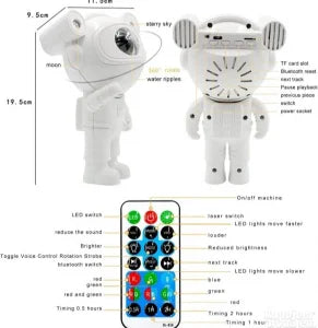 Astronaut projektor zvezdano nebo 2u1 Bluetooth zvucnik